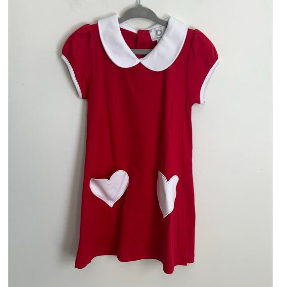 The Proper Peony RED A-LINE DRESS WITH HEART POCKETS NWT 4T‎ - Picture 2 of 5